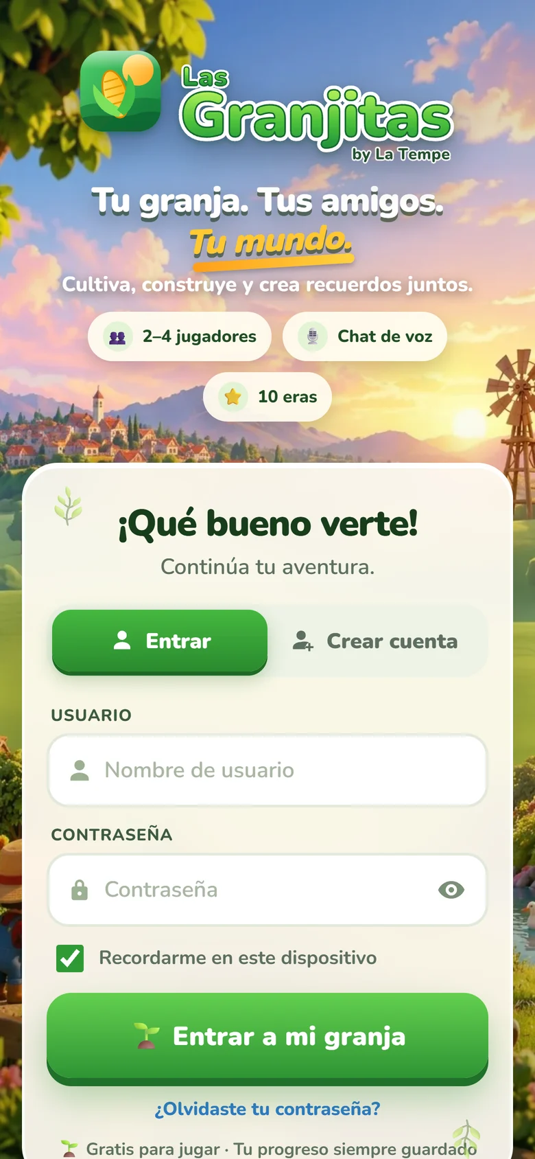Las Granjitas en el celular